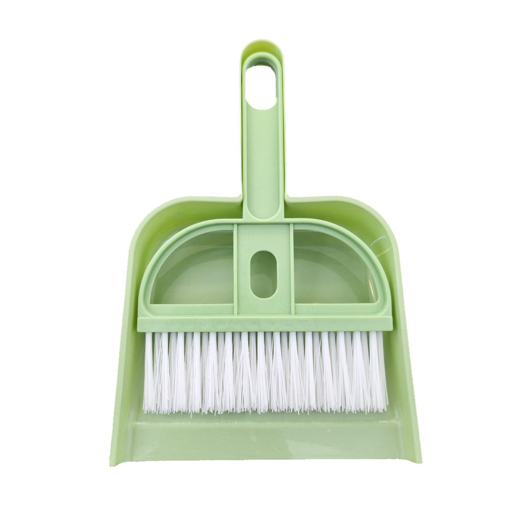 책상 소파 컴퓨터 키보드 청소용 미니빗자루 그린