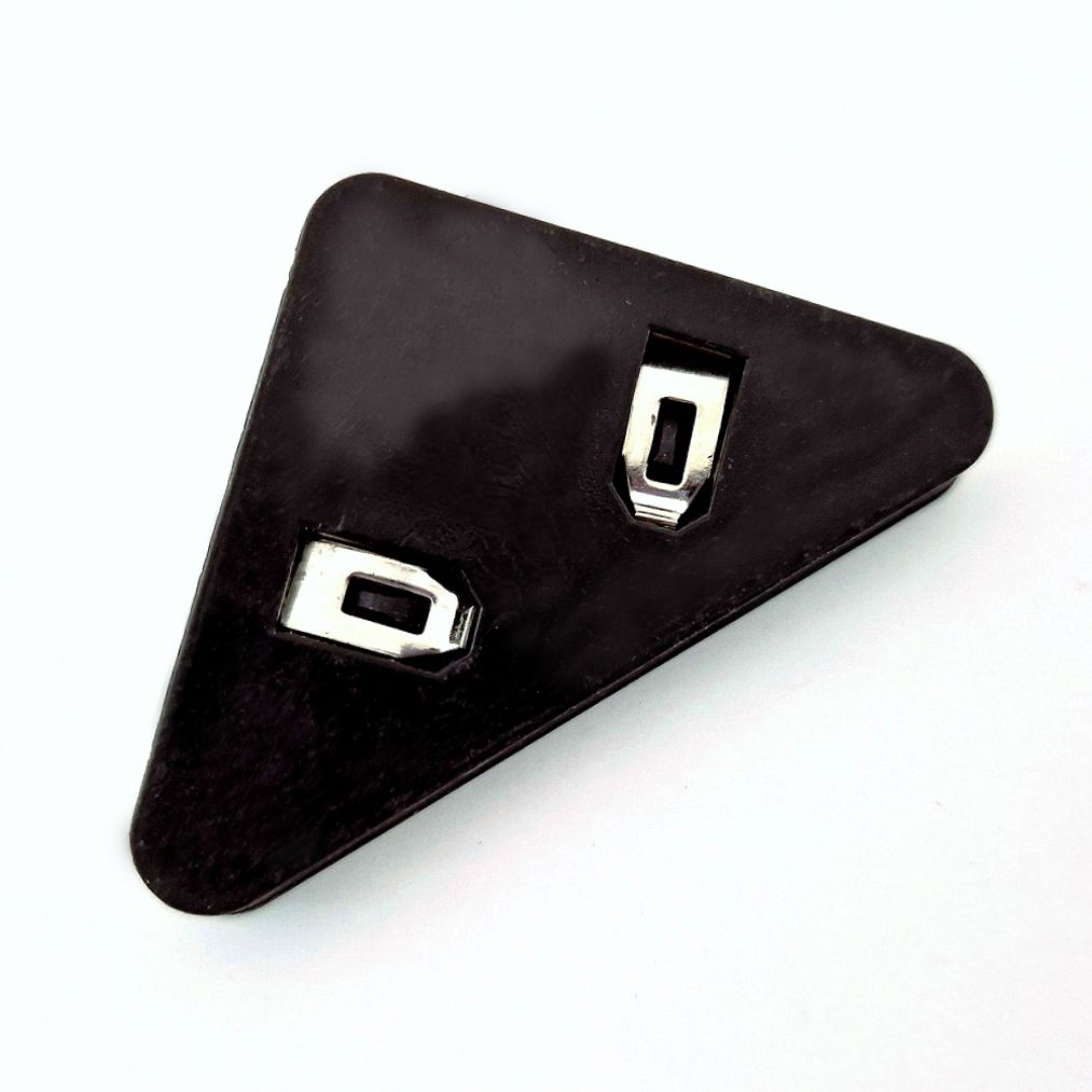 삼각 모서리 클립 시험지 서류 코너 사무용 집게 검정