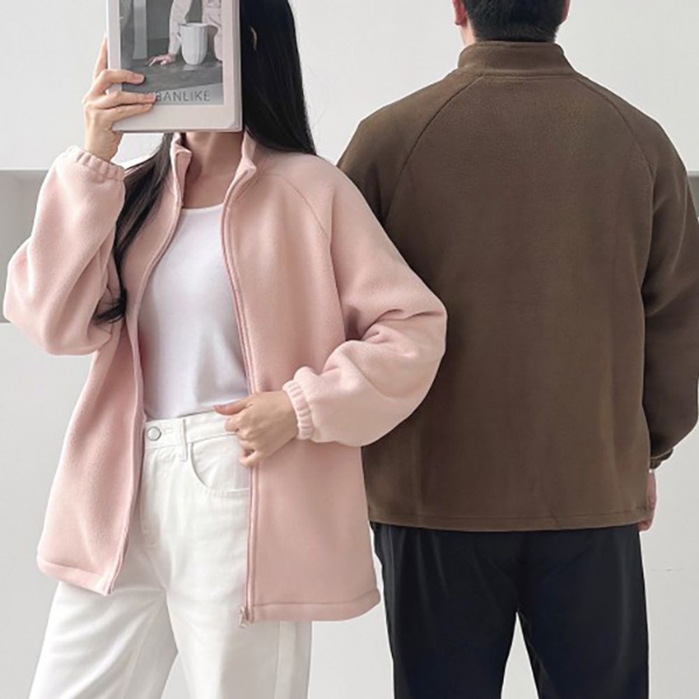 후리스 남녀공용 양털 집업 자켓