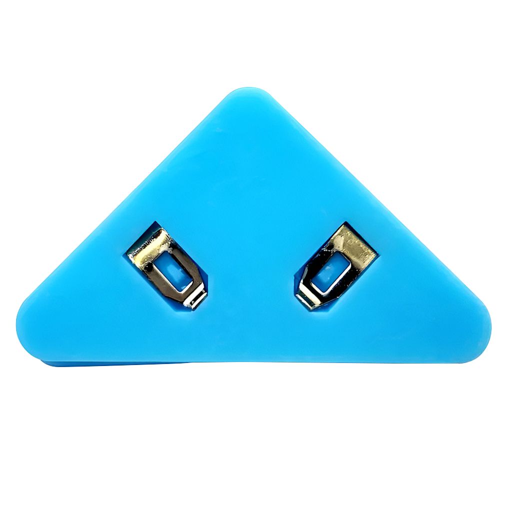 삼각 모서리 클립 시험지 서류 코너 사무용 집게 파랑