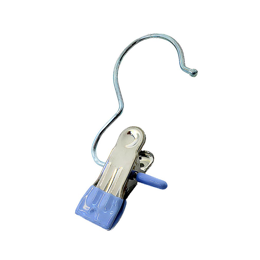 스테인레스 빨래집게 옷 양말 수납 싱글 집게 하늘색