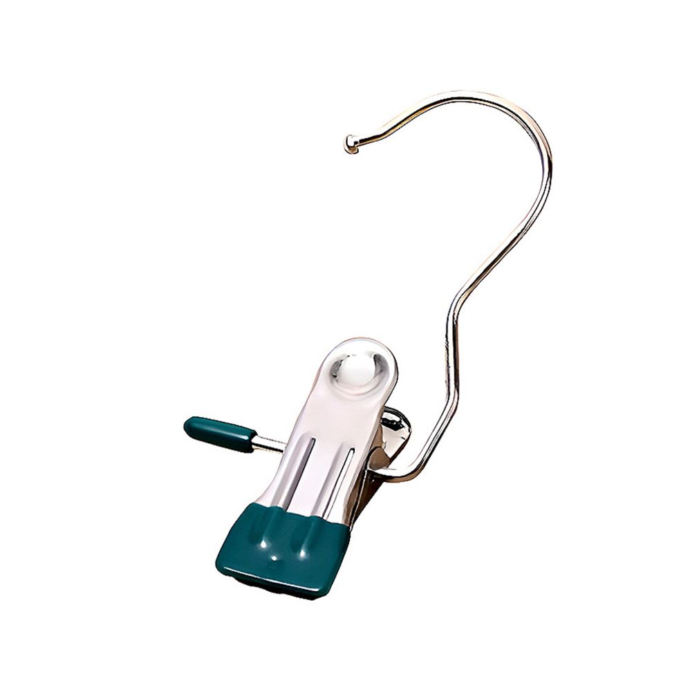 스테인레스 빨래집게 옷 양말 수납 싱글 집게 녹색