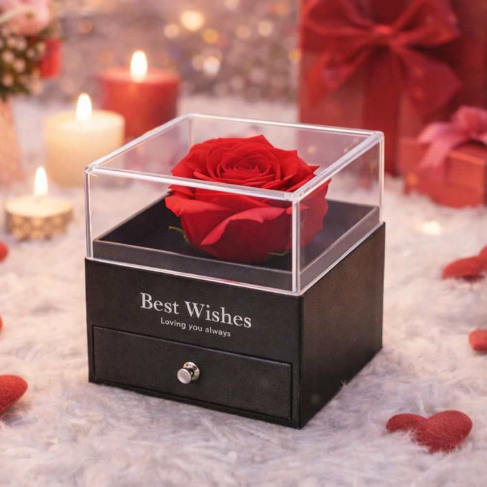 귀걸이정리 주얼리박스 액세서리 반지 장미 수납함