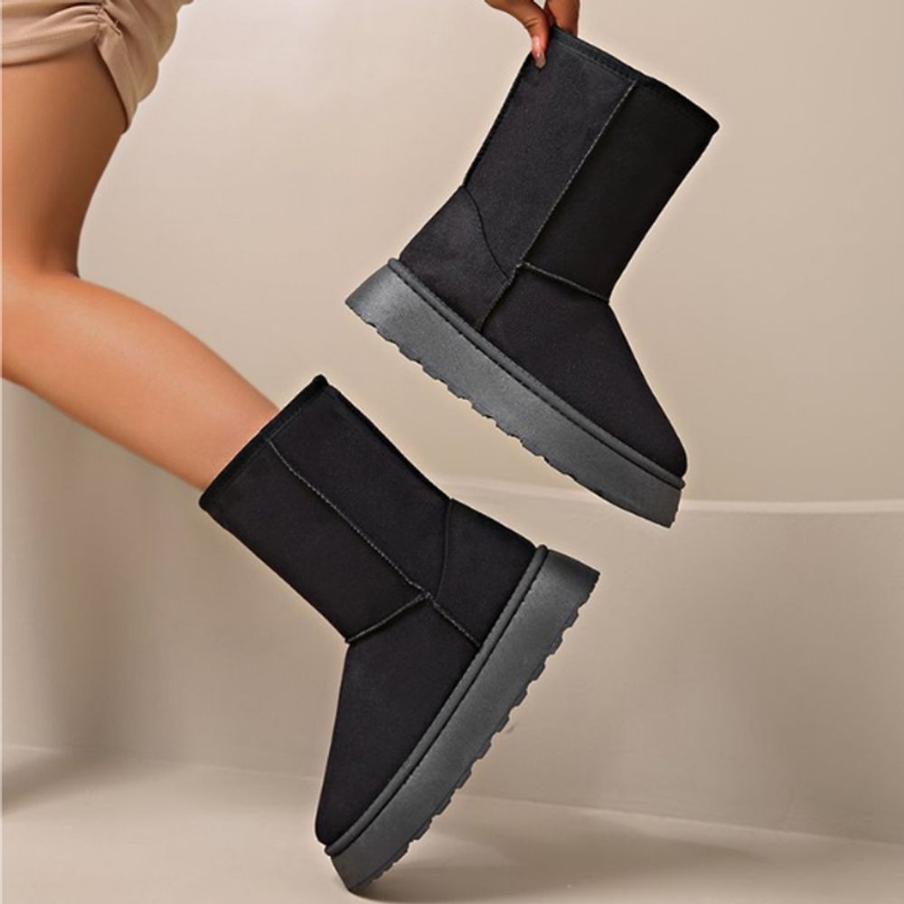 키높이 여성 미들 부츠 여자 통굽 미들부츠 슈즈 신발
