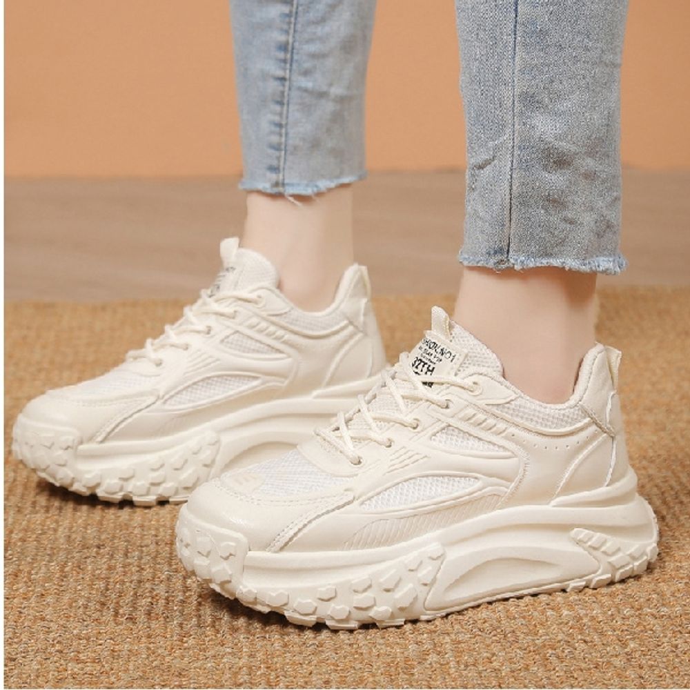 여성 어글리 슈즈 여자 통굽 스니커즈 캐주얼 신발