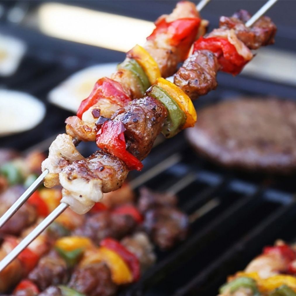 잔솔 스텐 바베큐 꼬치 10P 세트 고기꼬챙이 꽂이꼬지