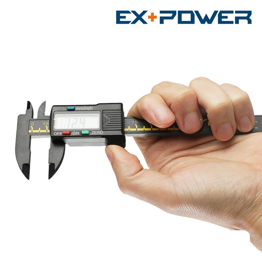 버니어캘리퍼스 굵기 전자 두계측정기 PVC 경제형 100mm 디지매틱 캘리퍼스