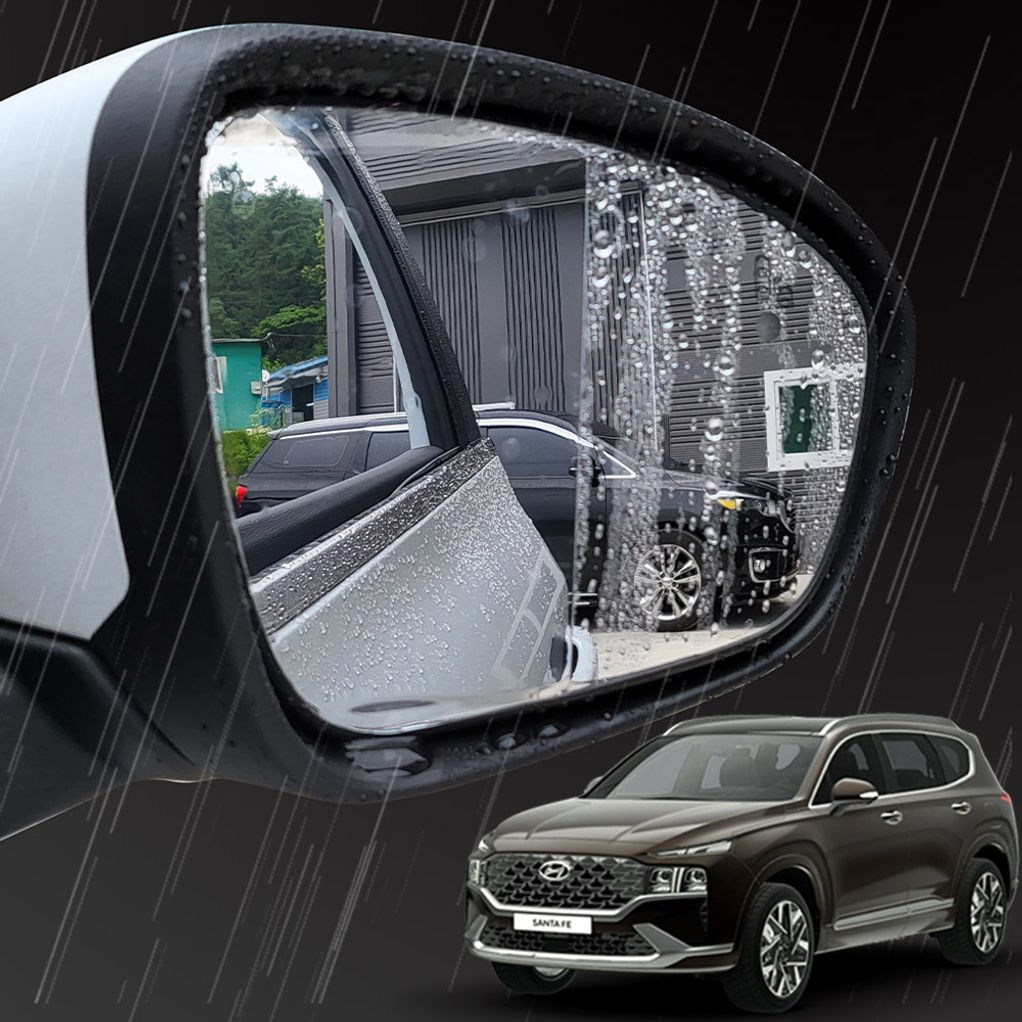 더뉴싼타페 사이드미러 빗물 방지 필름