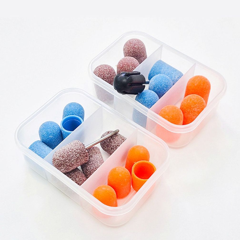 네일케어 전동 드릴용 리필 샌딩캡+맨드럴 세트 2종