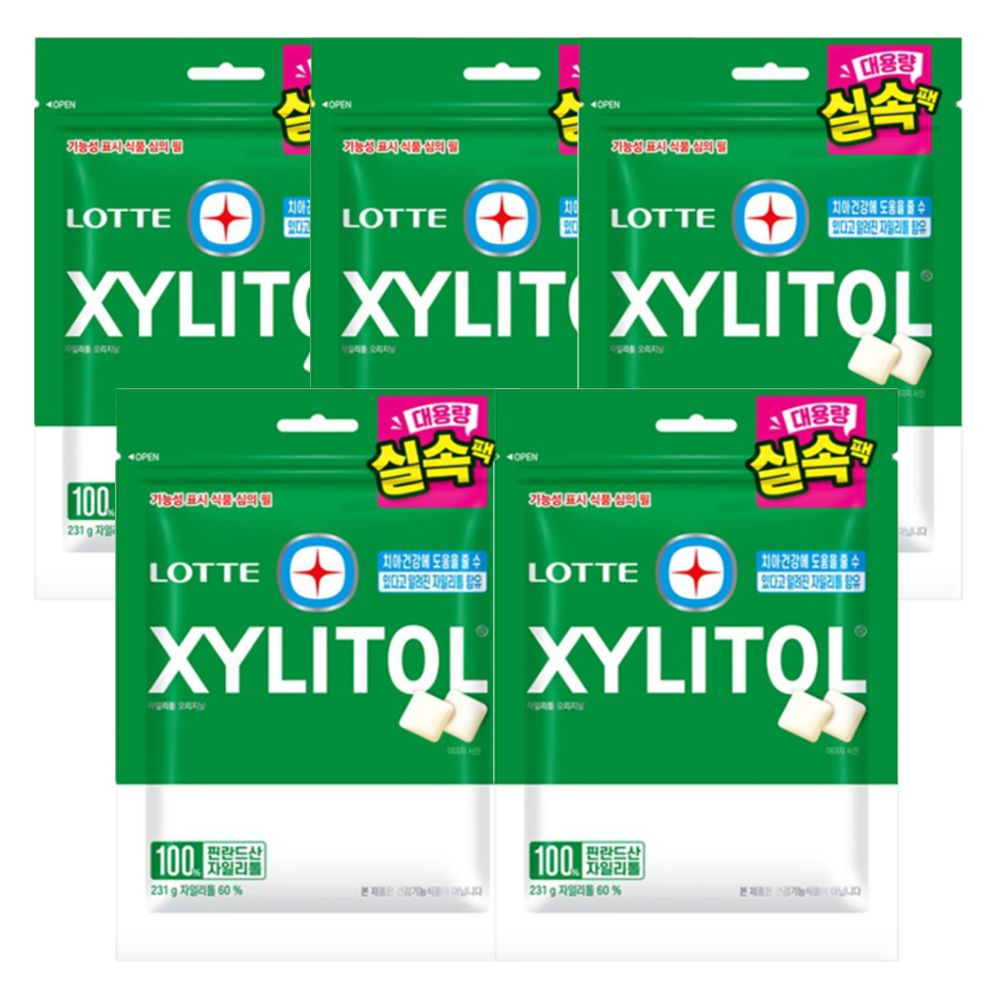 롯데 자일리톨 오리지날 231g 리필 x 5개