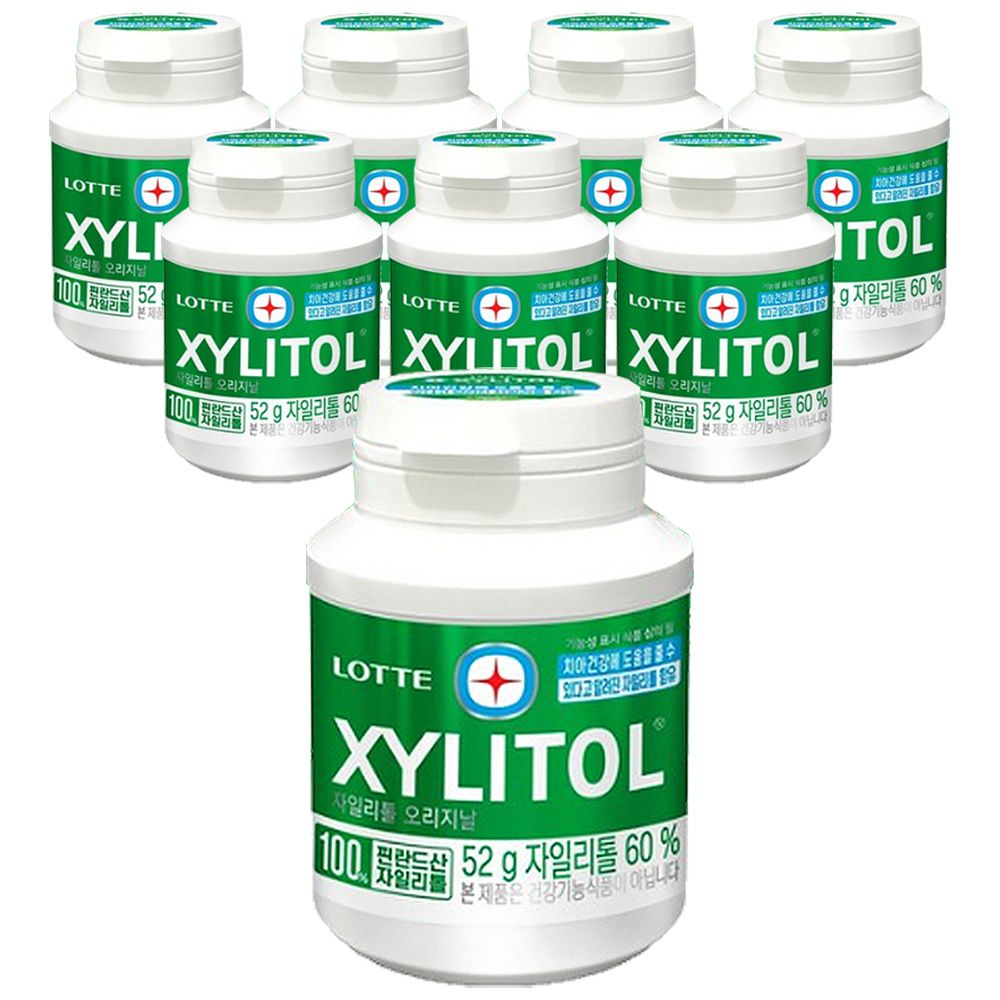 롯데 자일리톨 오리지날 용기 52g x 8개