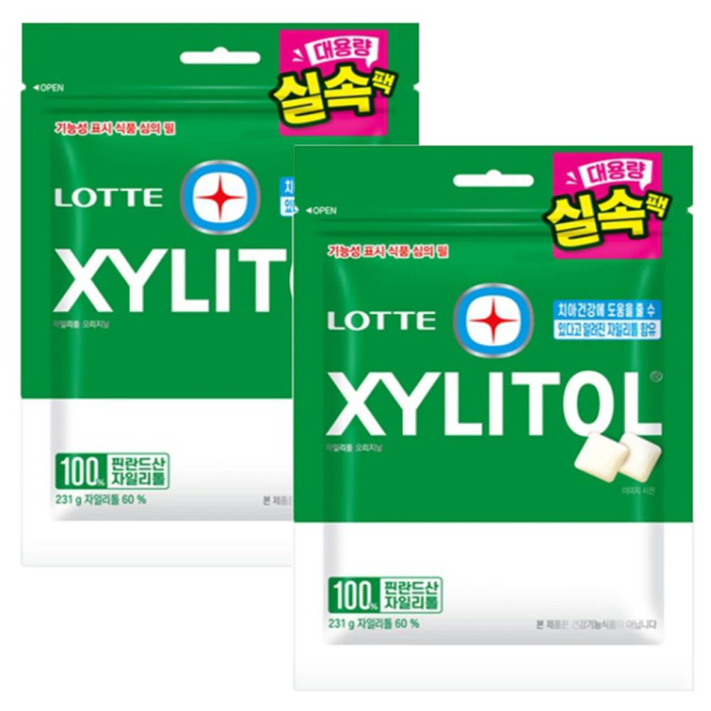 롯데 자일리톨 오리지날 231g 리필 x 2개