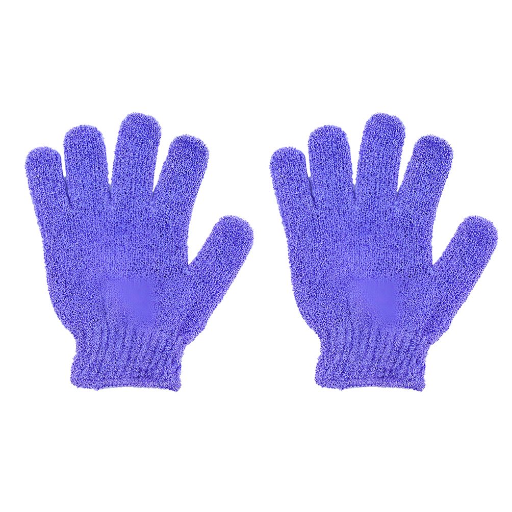 샤워 때장갑 목욕 때타올 보라색 좌우한쌍