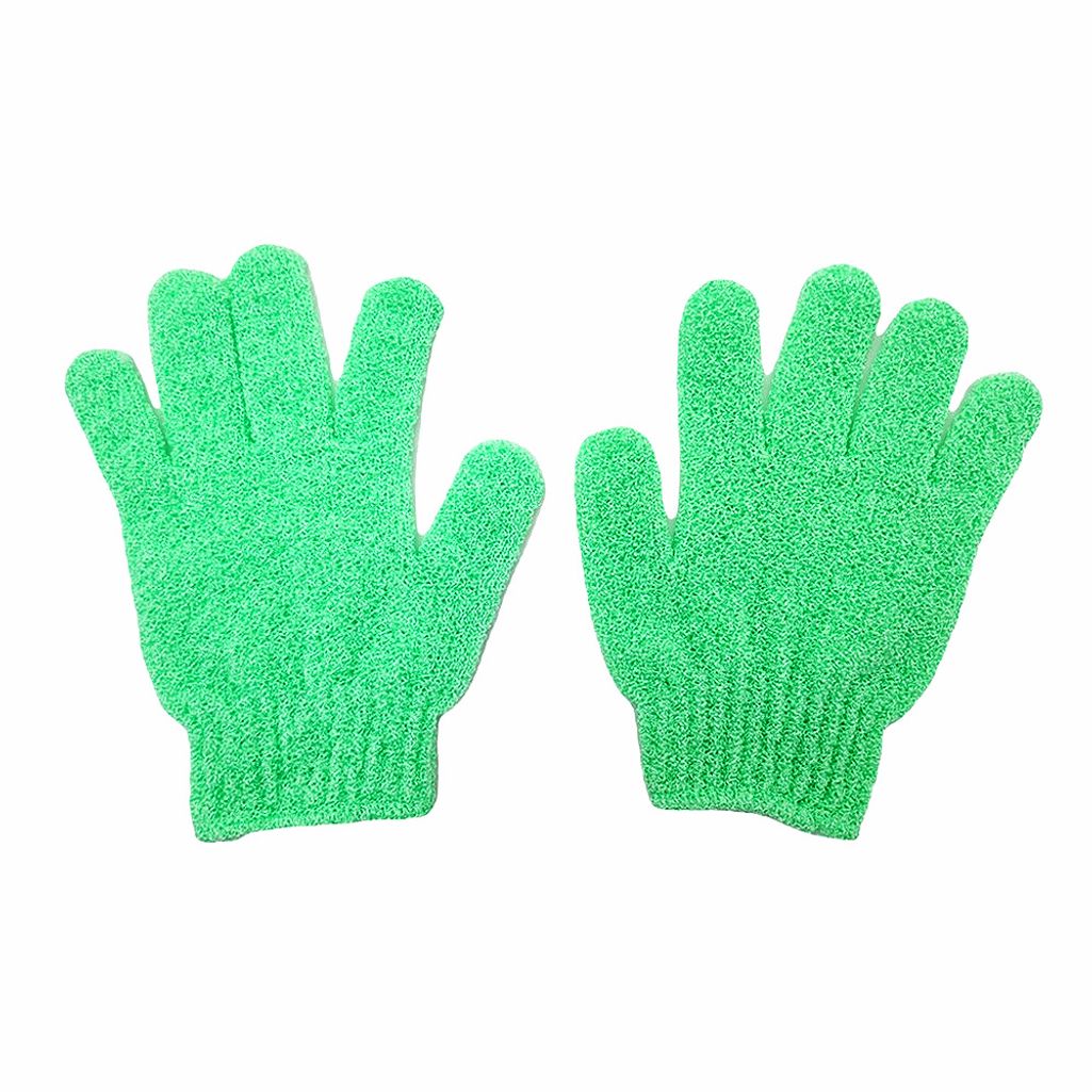 샤워 때장갑 목욕 때타올 녹색 좌우한쌍