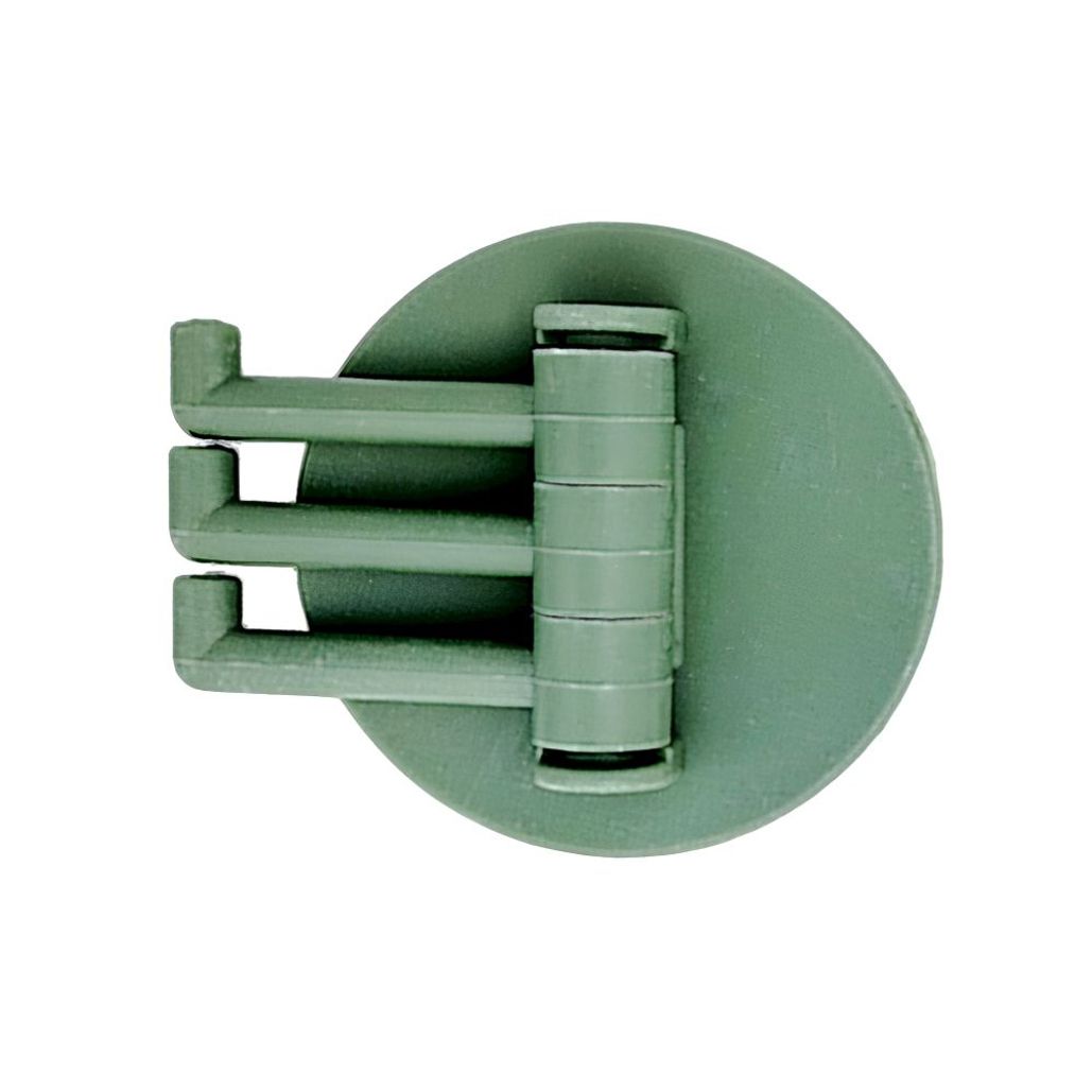 부착식 3단 방향 주방 욕실 소품 벽 후크걸이 그린