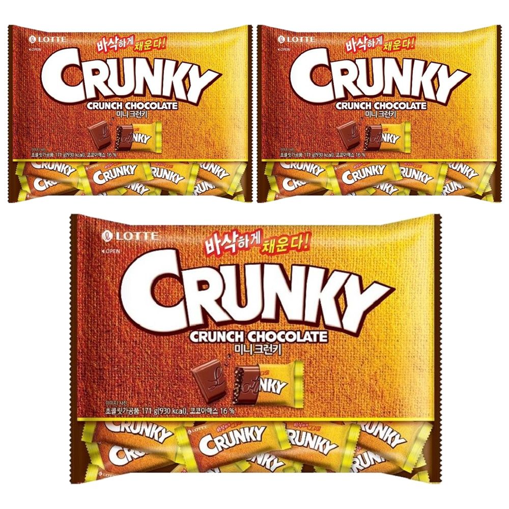 롯데 미니크런키 171g x 3개