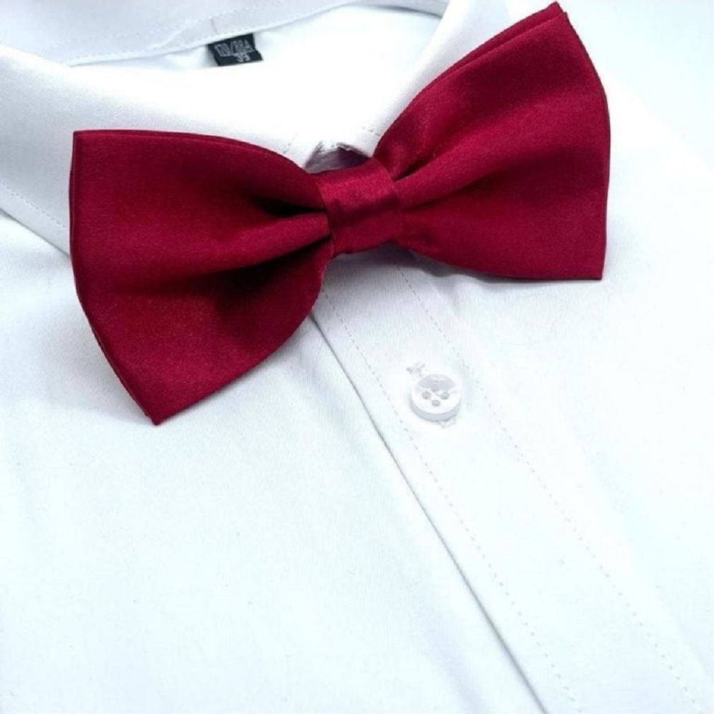 나비넥타이 대형 버건디