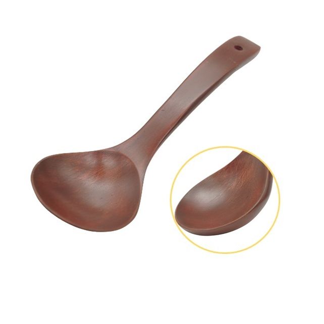 옻칠 나무 국자 약22.5cm