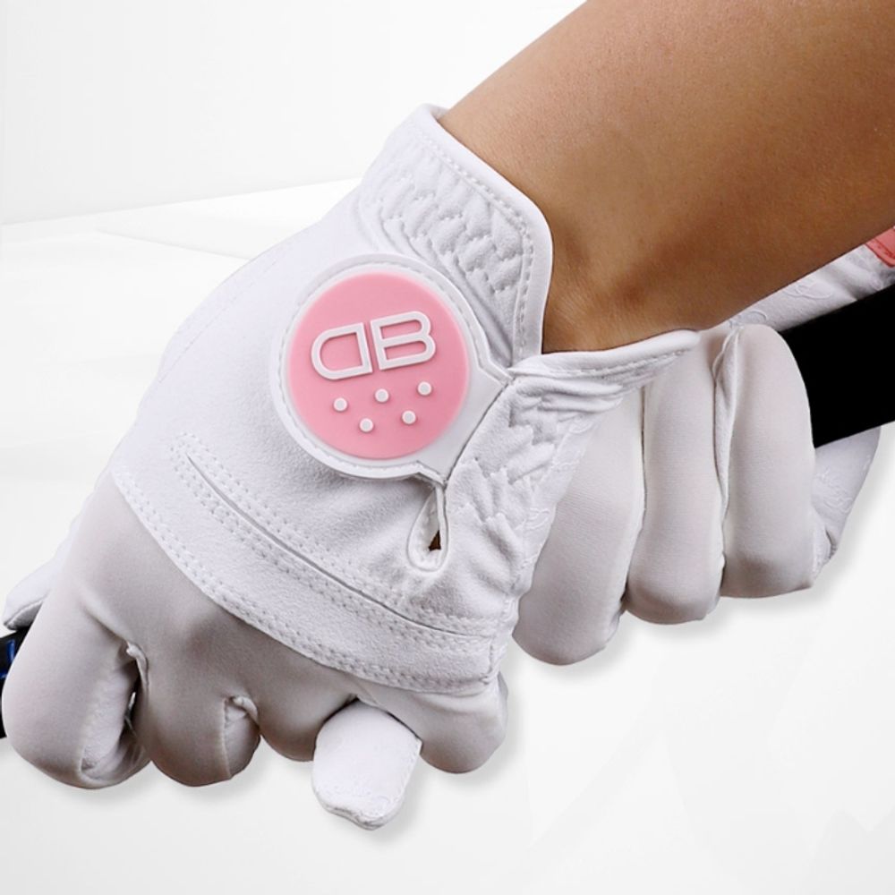 빅야드 여성 골프장갑 필드 스크린 극세사 논슬립 양손 여자 골프장갑 1세트