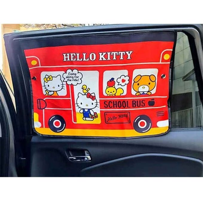 헬로키티 자동차 커튼 차량 암막 햇빛가리개 자외선 태양열 차단 썬바이저