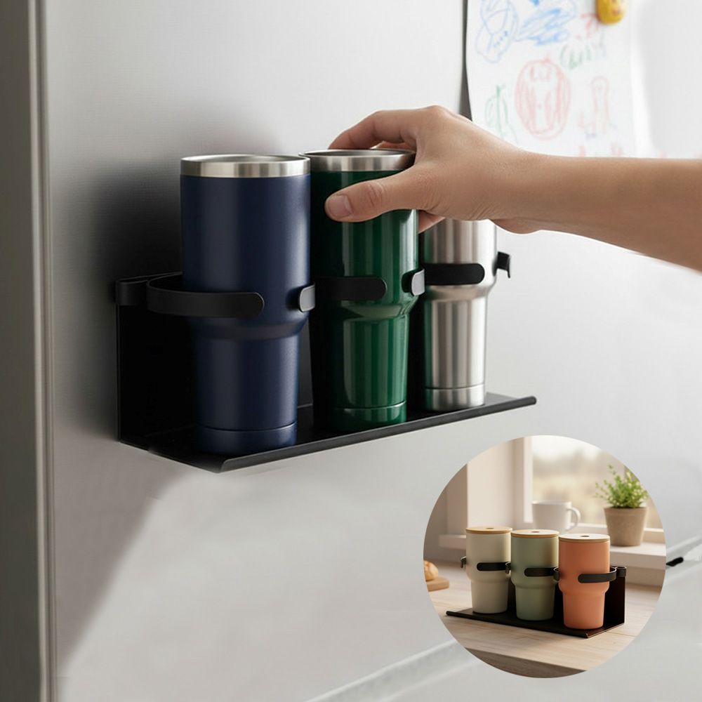생활건강 강한 자력 텀블러 보관 정리 3구 거치대 2종