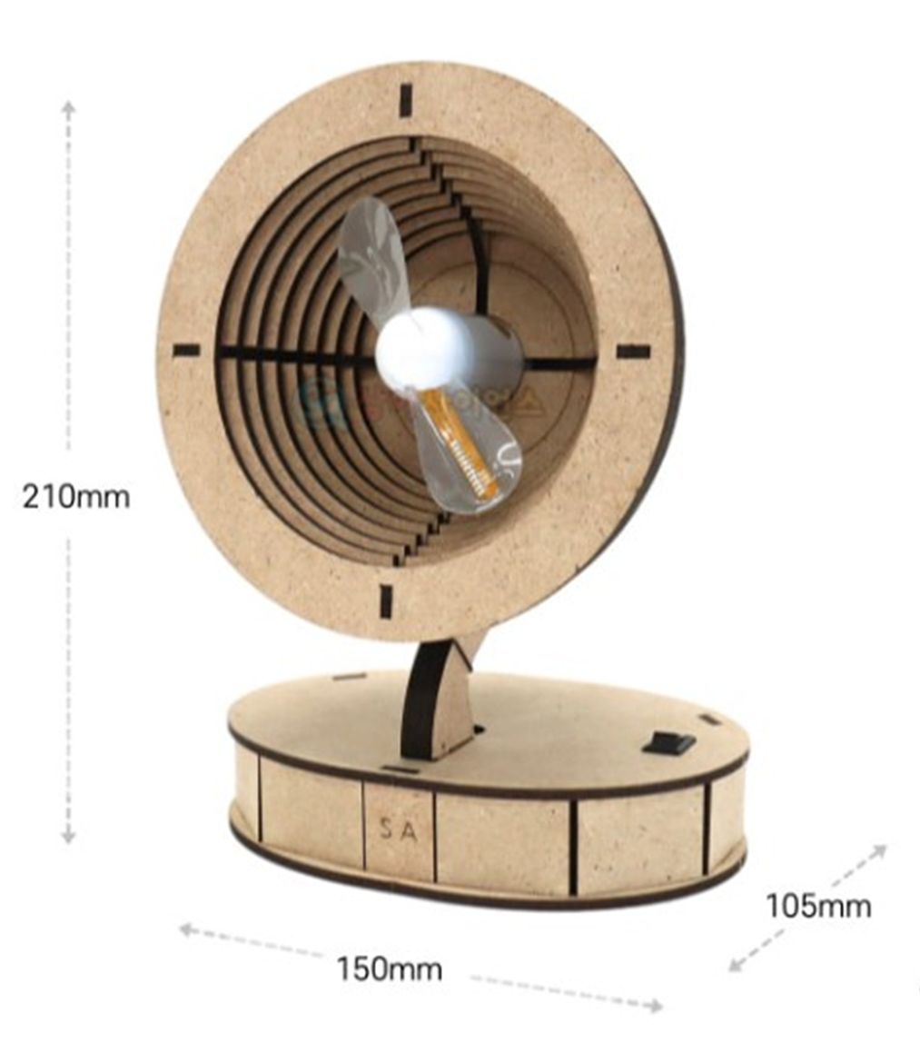 (SA) 블랙홀 디스플레이 문자 코딩 선풍기(1인용)
