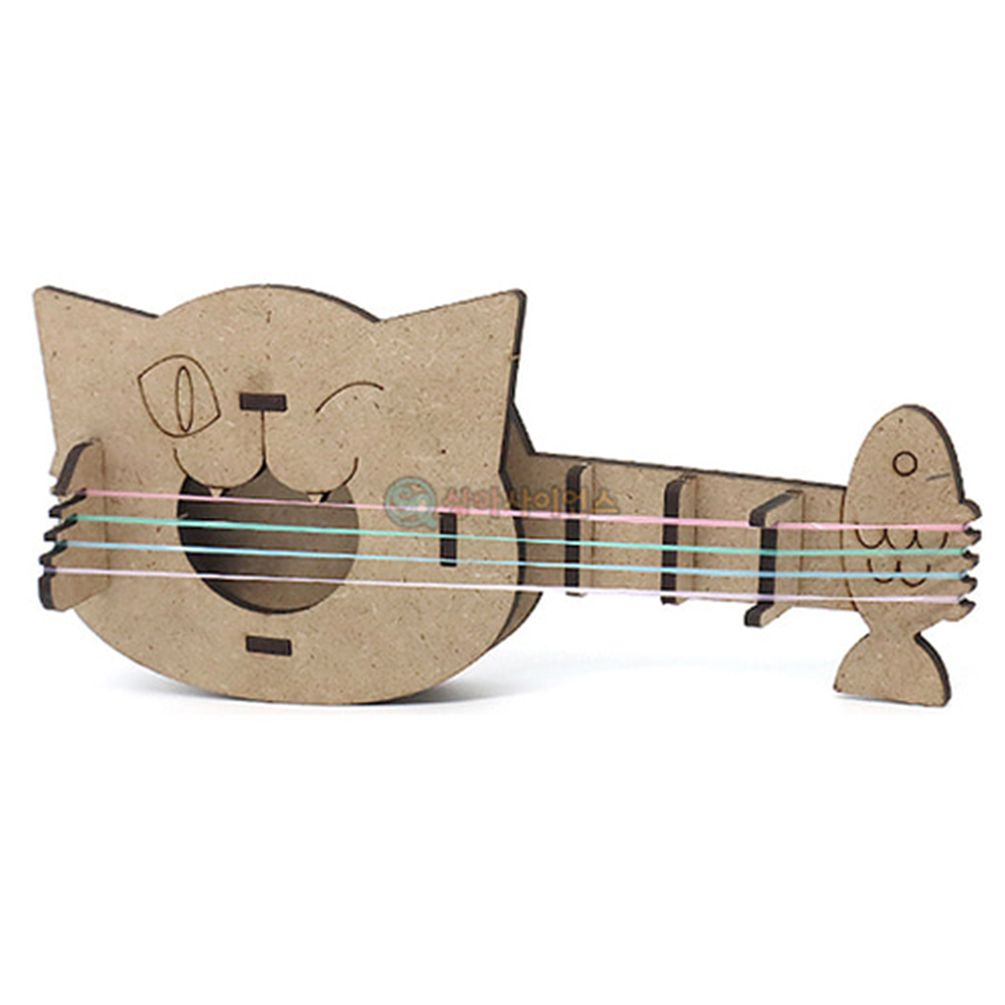 (SA) 딩가딩가 야옹이 고무줄 기타 (1인용)