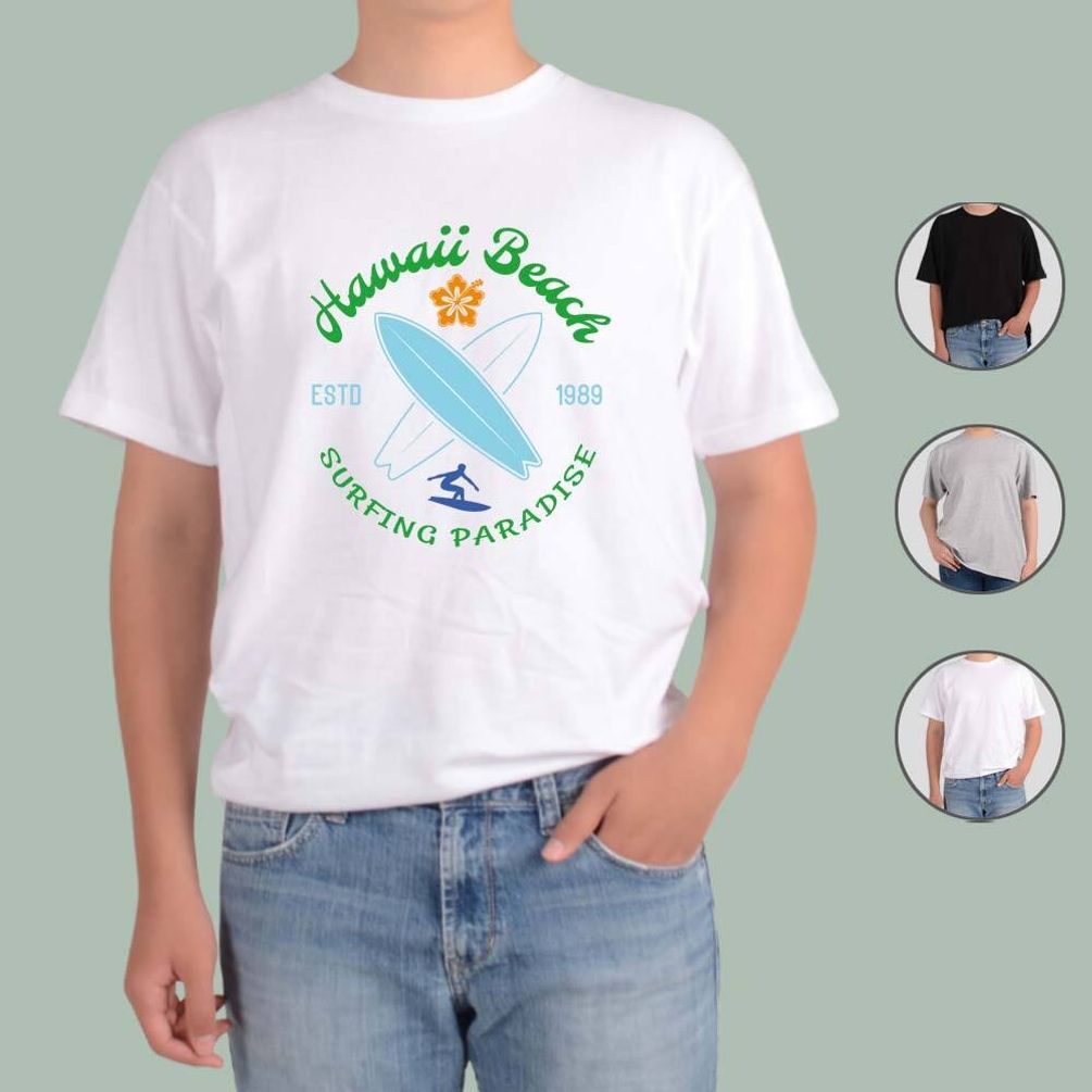 반팔티 여름휴가 해변 여행 서핑 6번 그림 다양한색상 전사이즈