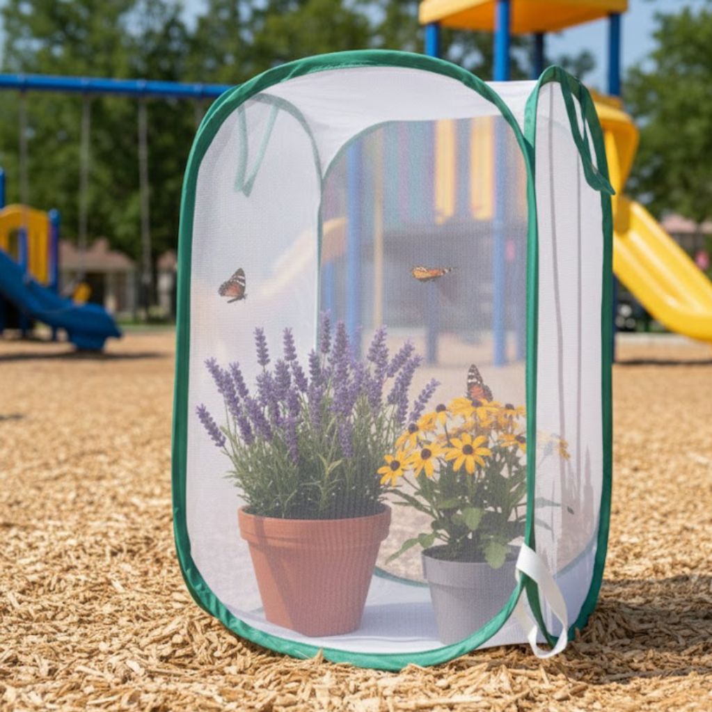 나비 곤충채집 키우기 관찰망 중