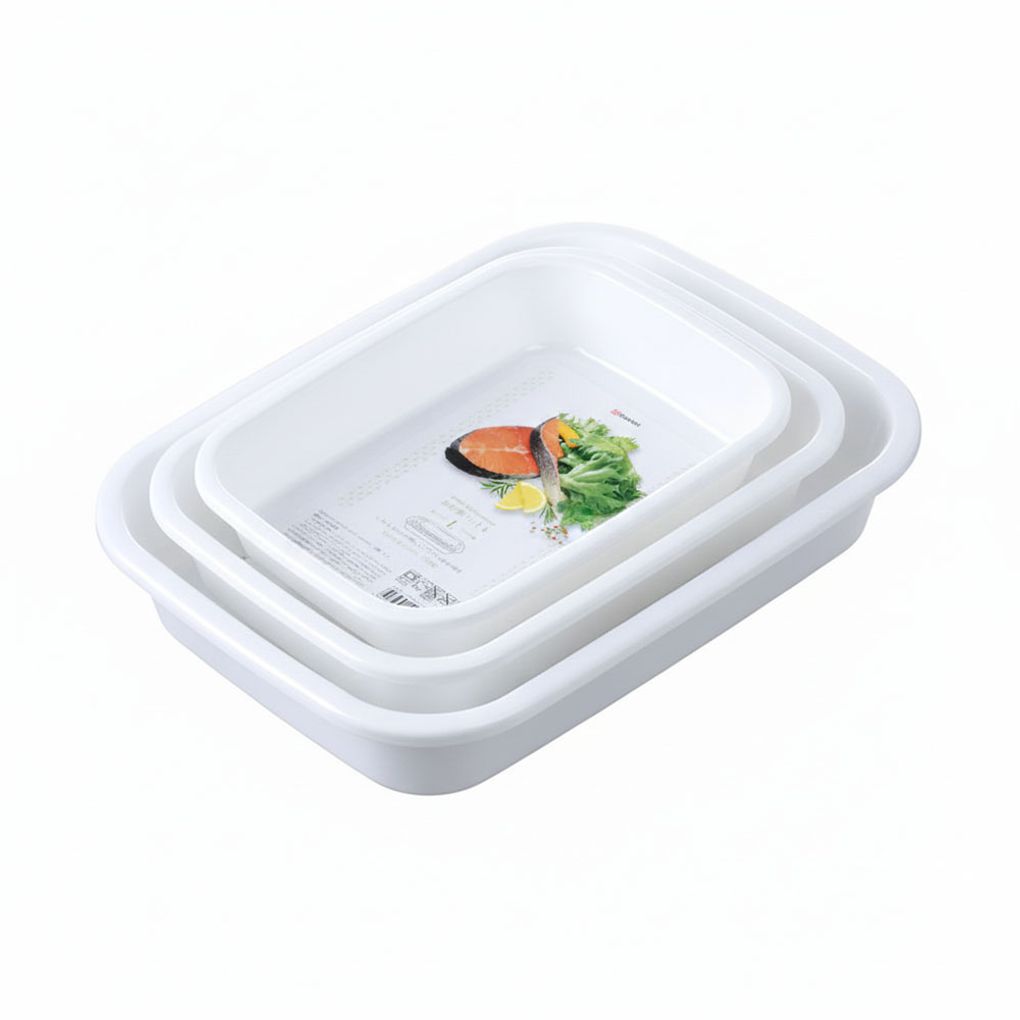 나카야 조리용 트레이 주방 전자레인지 사용가능 조리트레이 3종세트