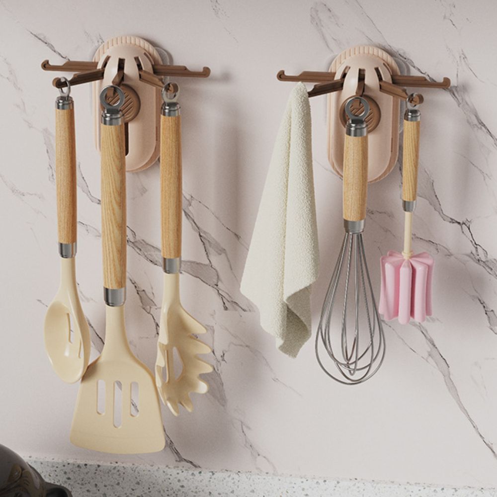 공간 절약 거치대 조리도구 벽면 후크 멀티 정리