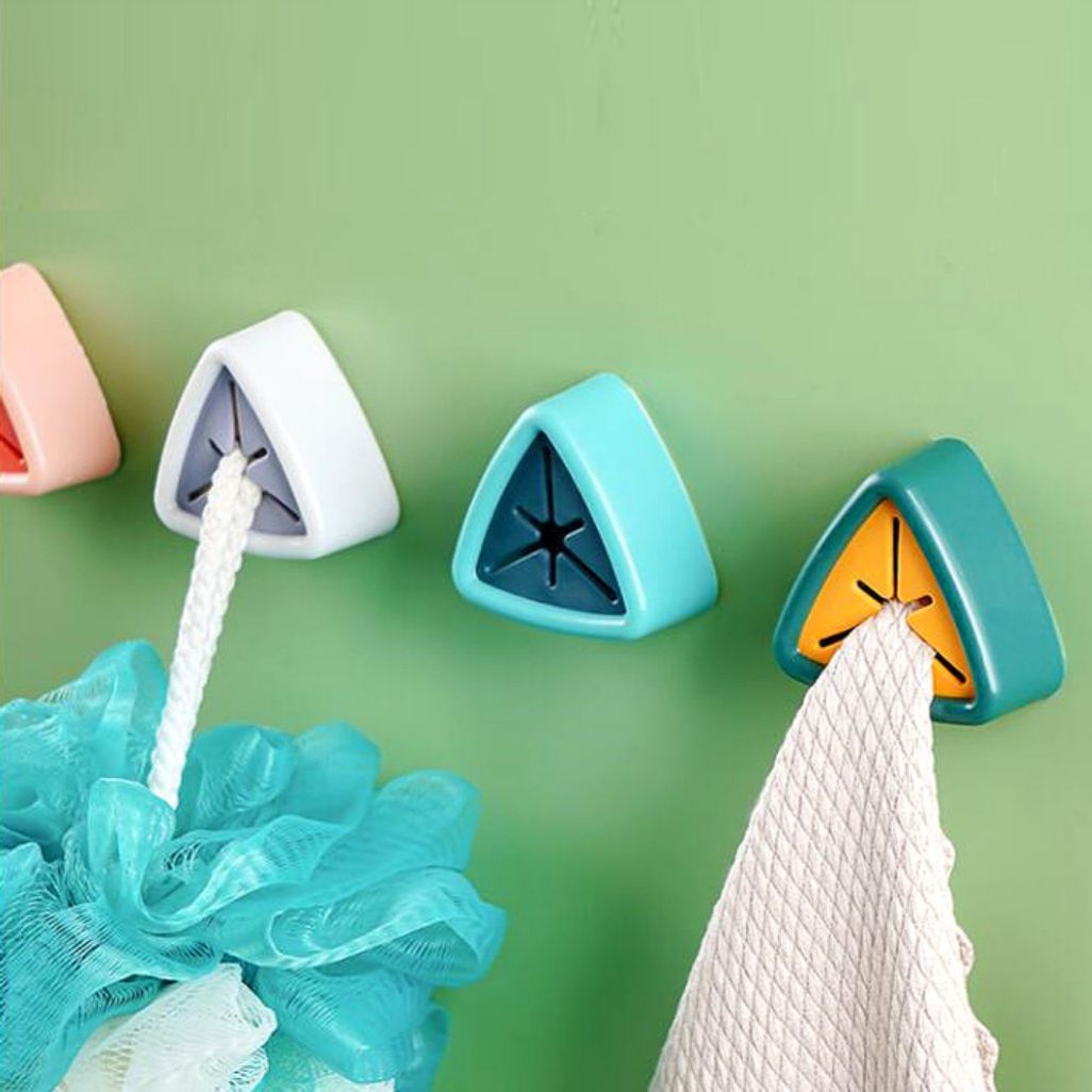 (5개) 무타공 부착식 다용도 수건꽂이 행주꽂이