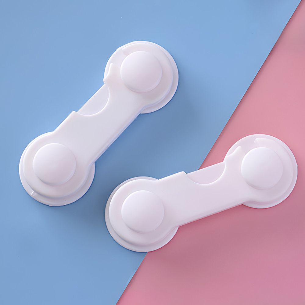 서랍장 문 열림방지 안전잠금장치 흰색