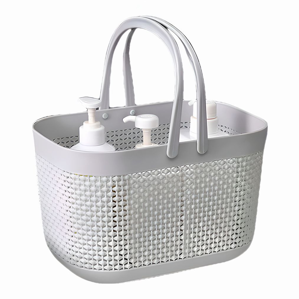 욕실 목욕 기숙사 헬스장 생활 수납 바구니 회색