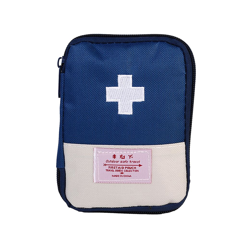 여행용 구급 파우치 휴대용 응급처치 가방 블루