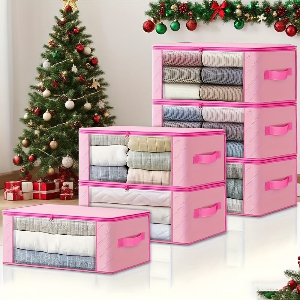 1+1 핑크엣지 리빙 수납 박스 옷정리함 수납함 정리함