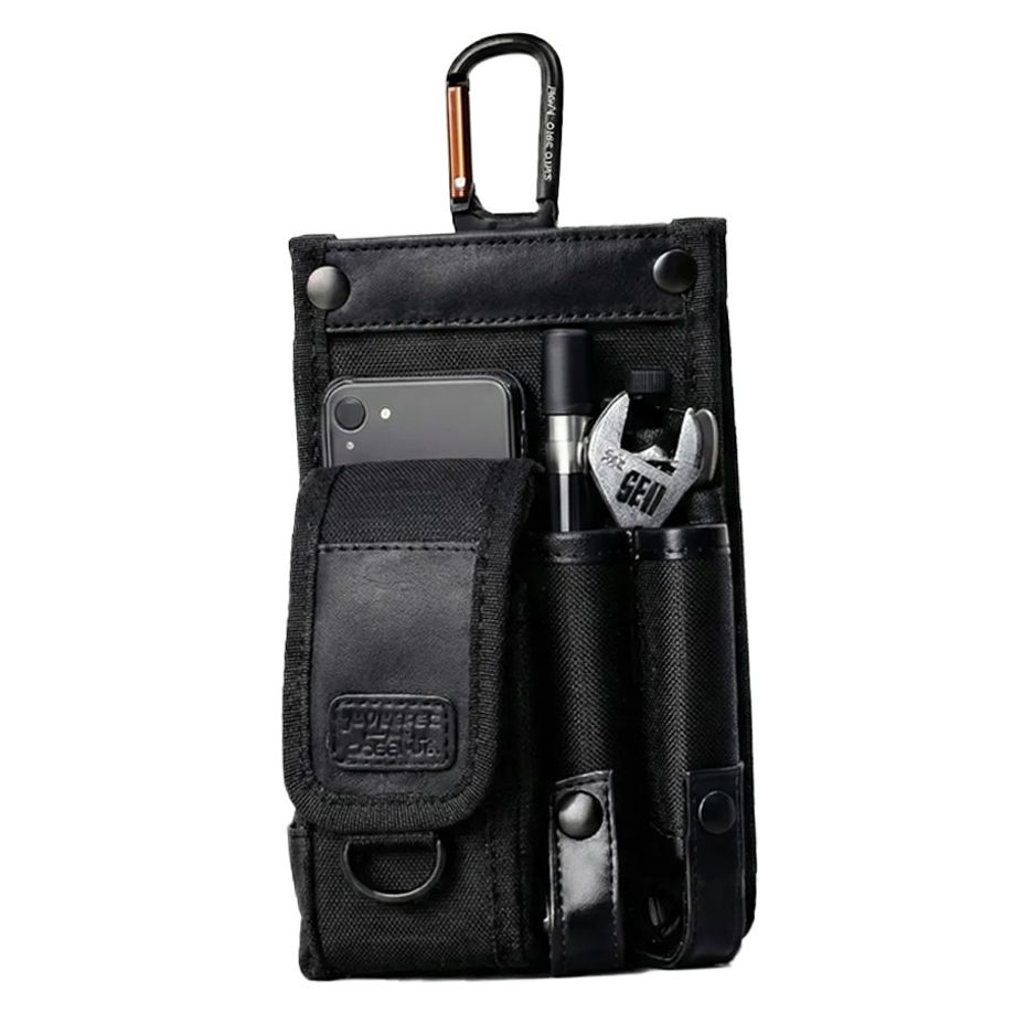 전공벨트 작업수납 못주머니 185x120x75mm 카라비너 F-76 공구파우치