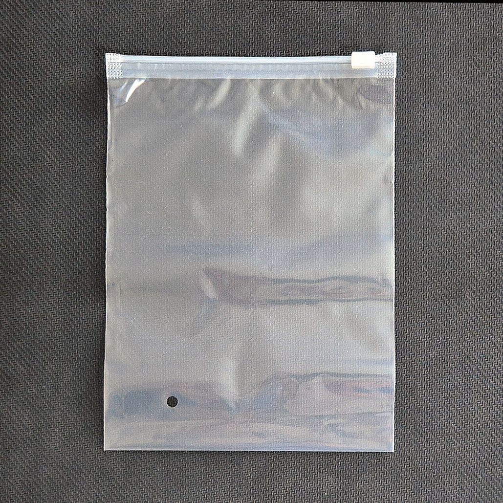 투명 슬라이딩 PVC 세로 지퍼백 15x20cm