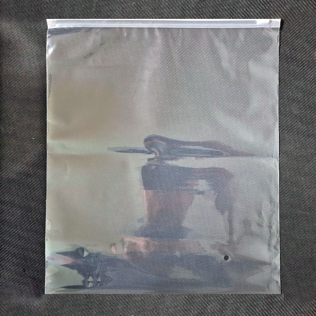 투명 슬라이딩 PVC 세로 지퍼백 25x30cm