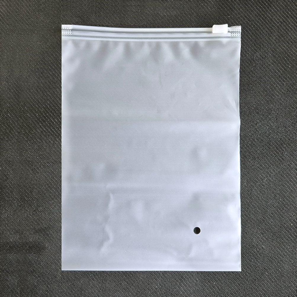 반투명 슬라이딩 PVC 세로 지퍼백 15x20cm