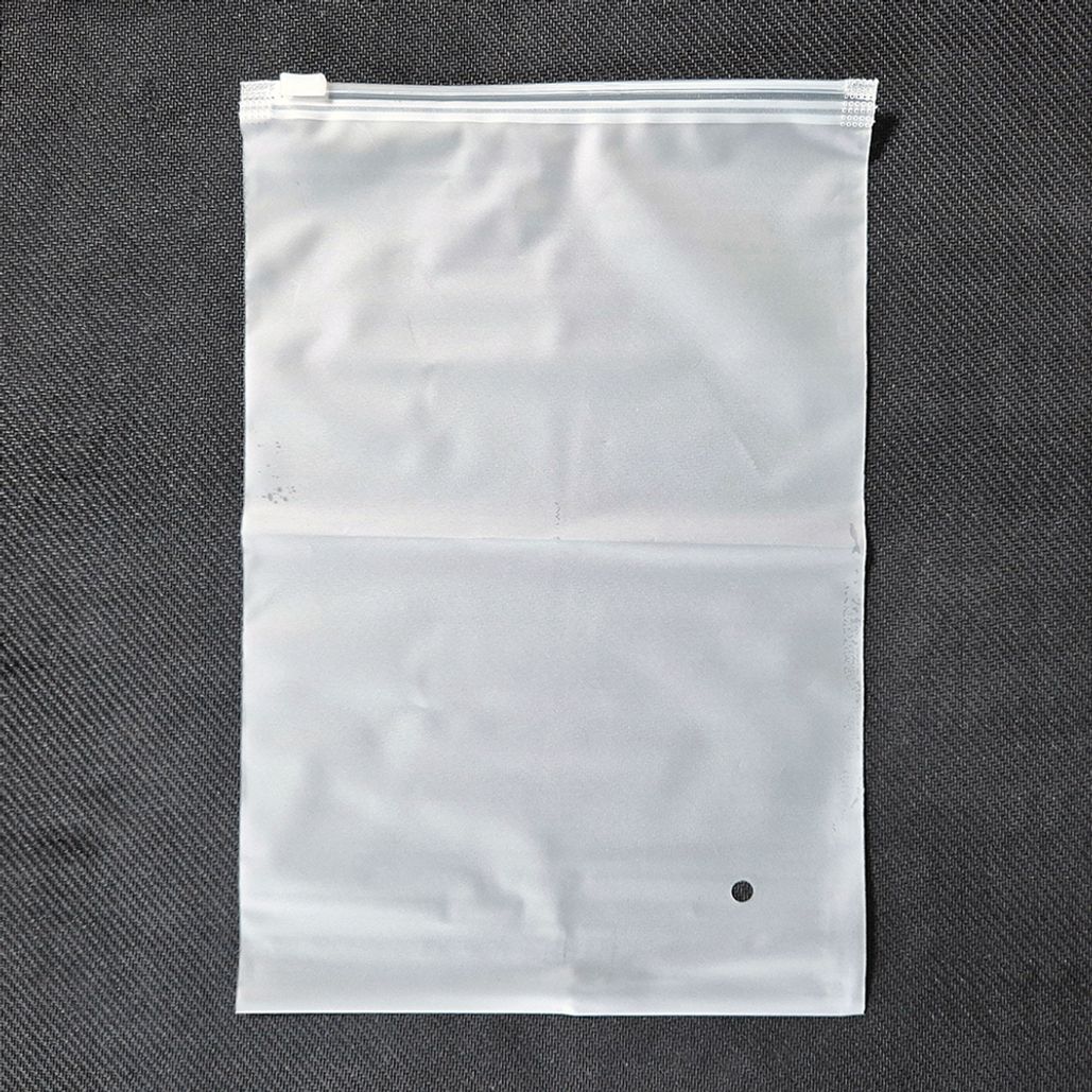 반투명 슬라이딩 PVC 세로 지퍼백 17x25cm