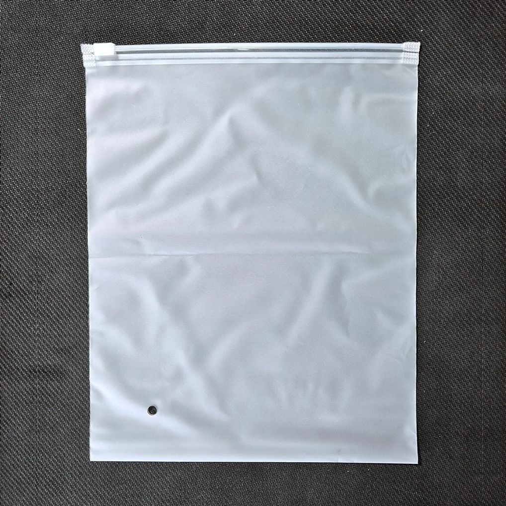 반투명 슬라이딩 PVC 세로 지퍼백 20x25cm