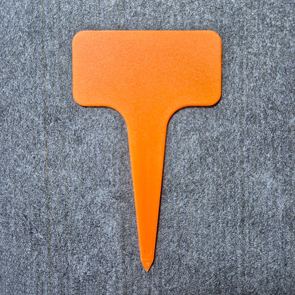 화분식물 이름표 꽃 다육이 팻말 네임택 주황색 5P