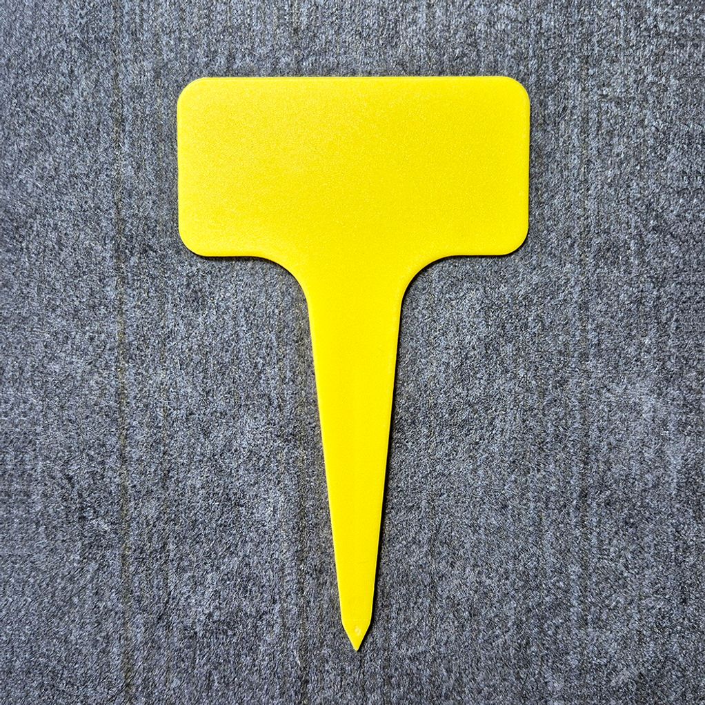 화분식물 이름표 꽃 다육이 팻말 네임택 노랑색 5P