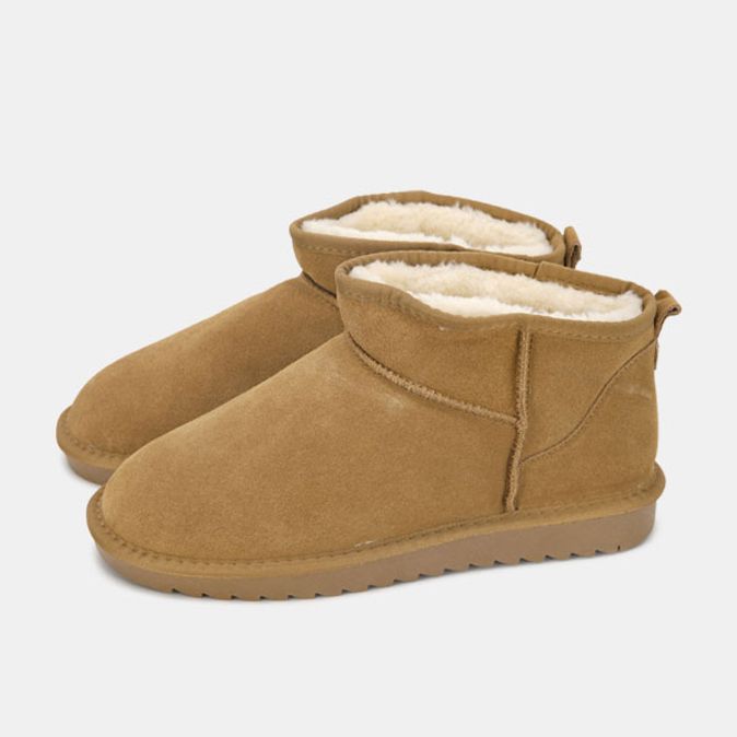 빌리버스 남성 털안감 패션 신발 소가죽 미니 숏 털부츠 BJG112