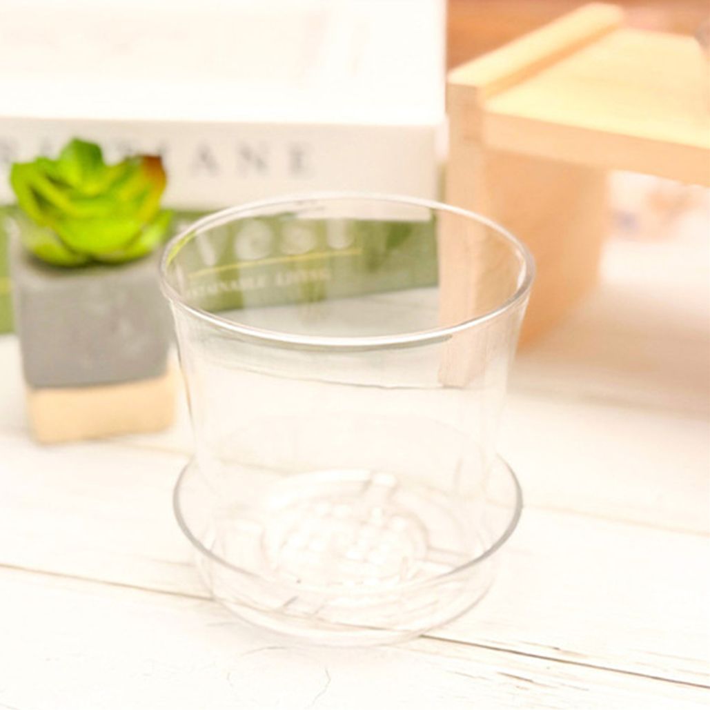 (TD) 아크릴 투명 화분 세트 (받침포함)