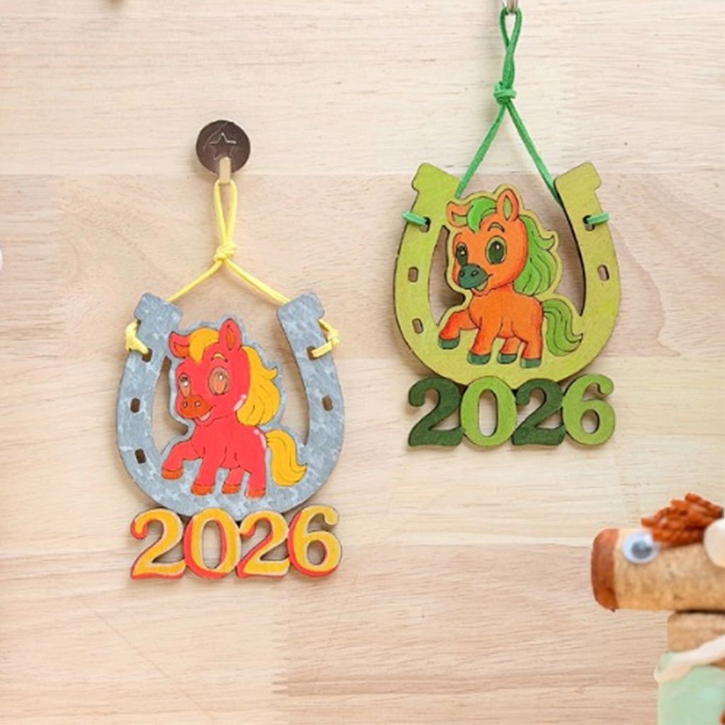 (TD) 2026 소망 말 우드 걸이 만들기 - 1인세트