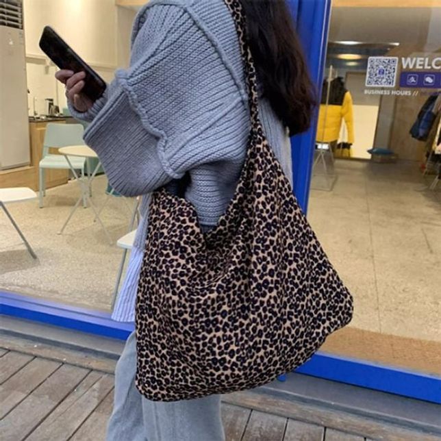 레오파드 패턴 숄더백 여성 데일리 에코백 ATZ