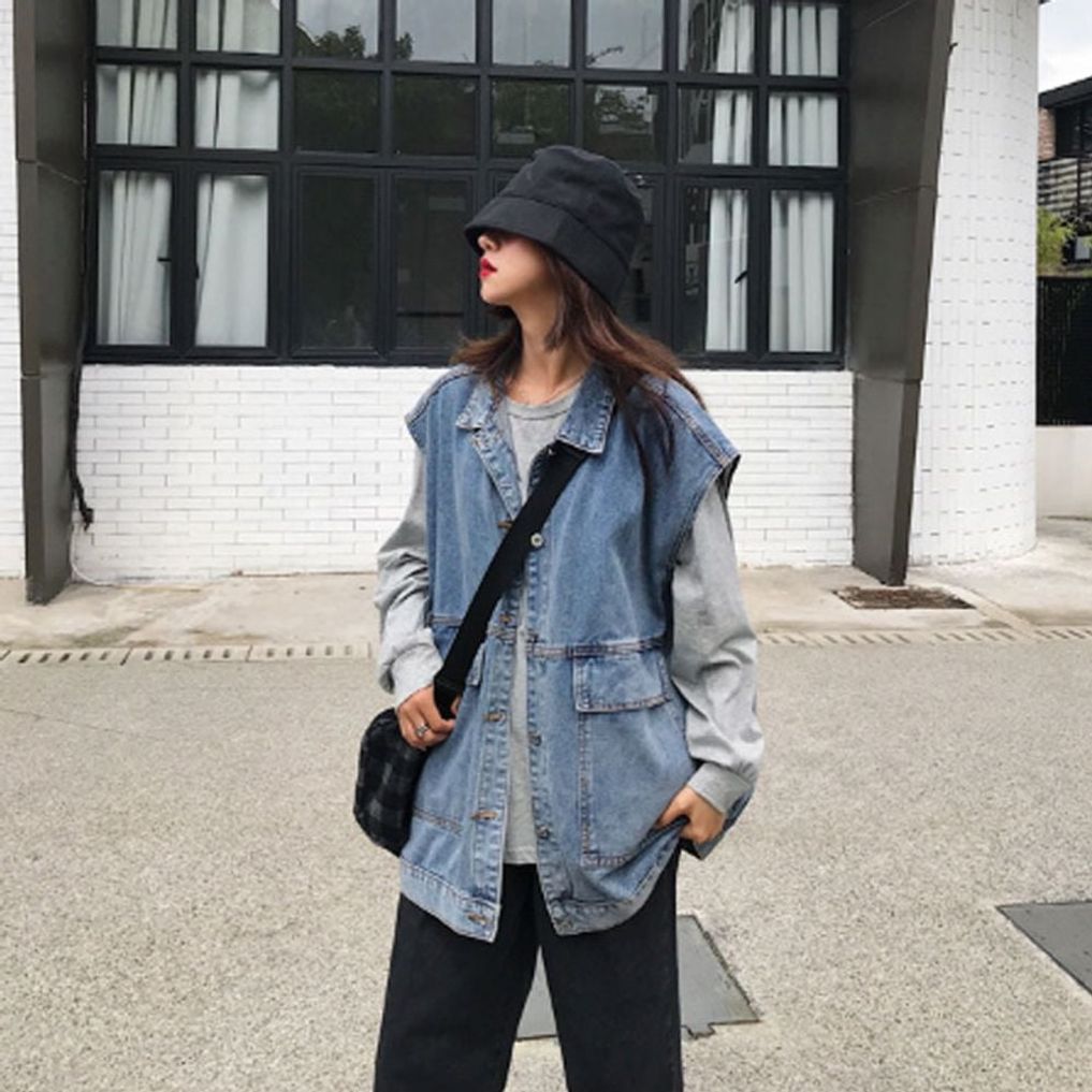 여성 내추럴 데님 어반 워크 베스트 ATZ