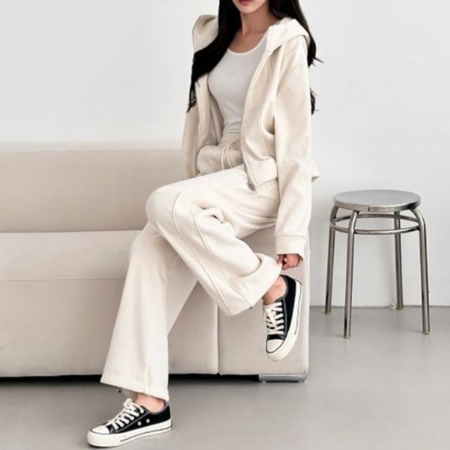 여성 와이드팬츠 후드집업 트레이닝세트 ATZ